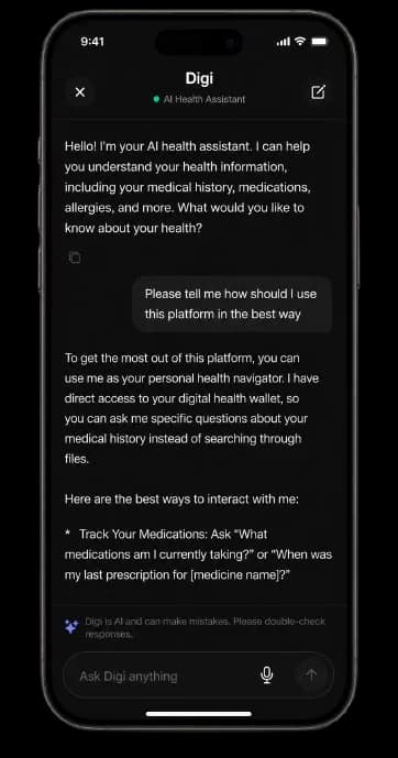 DigiHealthWallet AI Health Assistant